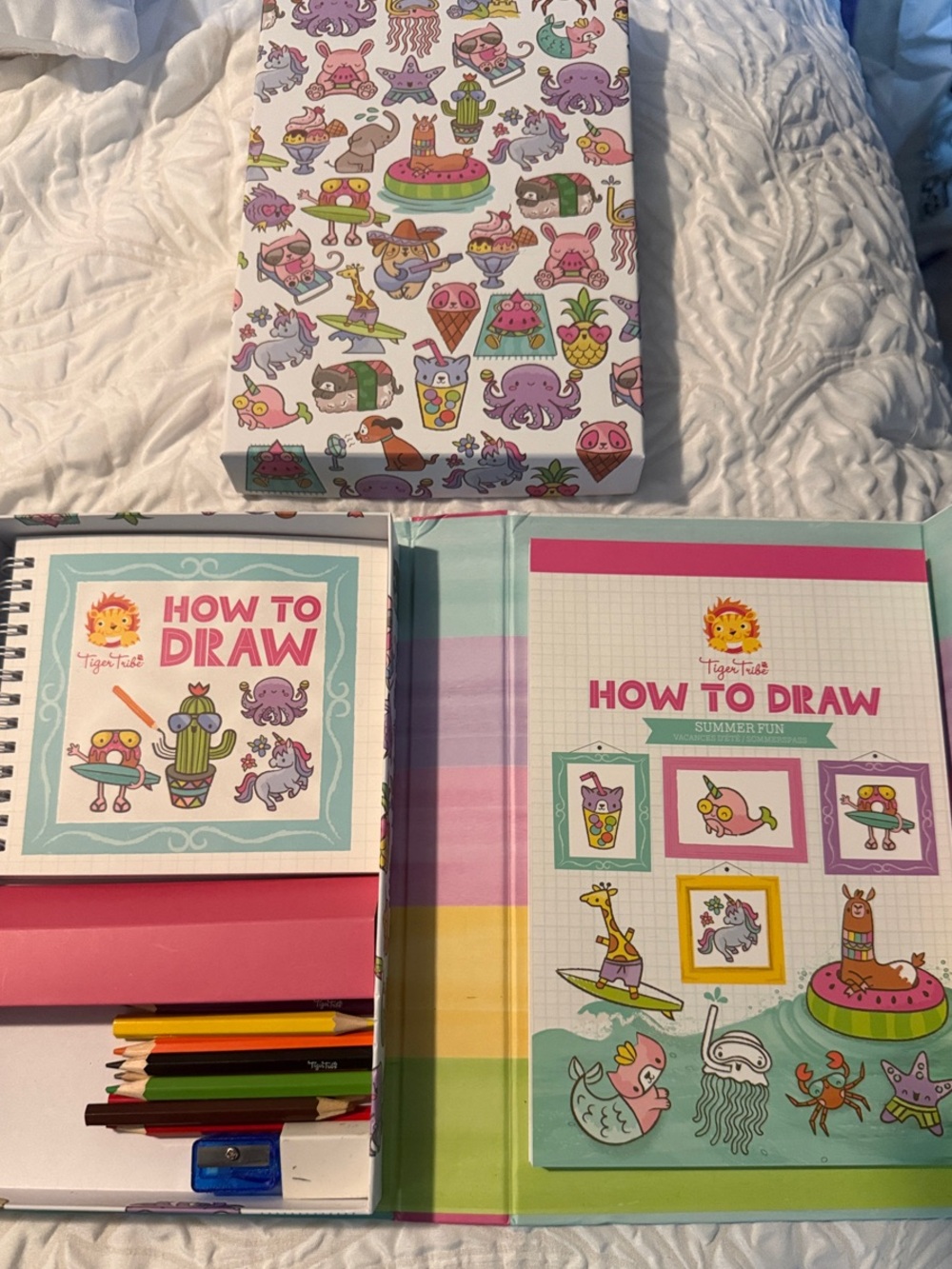 How To Draw Summer Fun Art Kit - Multicolor New!